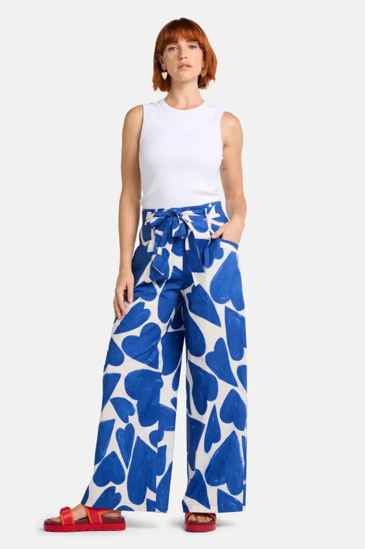 Heartbeat Print Wide Pant made by gorman