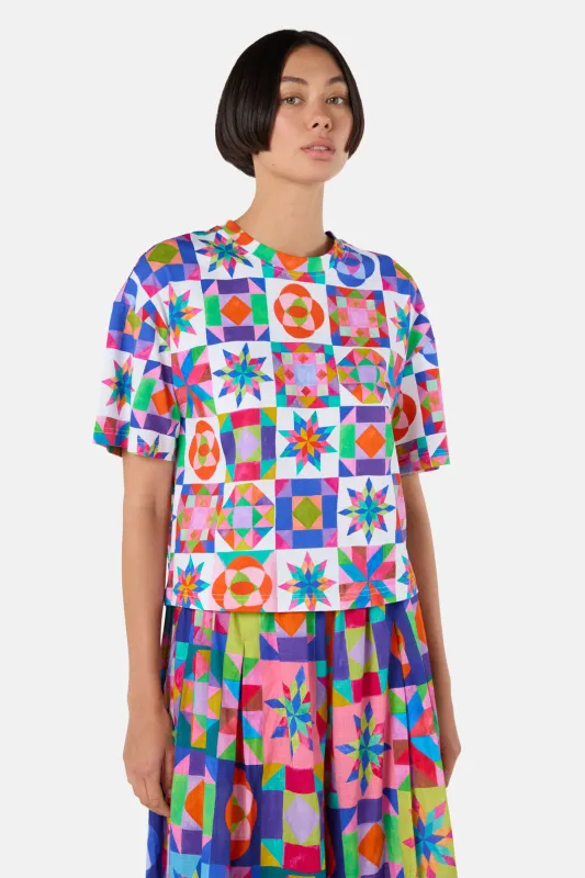 Pinwheel Cotton Relaxed Tee sold by gorman