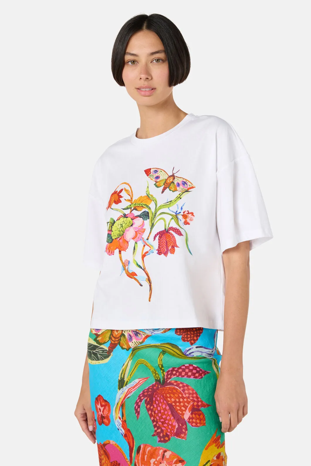 Elara Placement Relaxed Tee sold by gorman