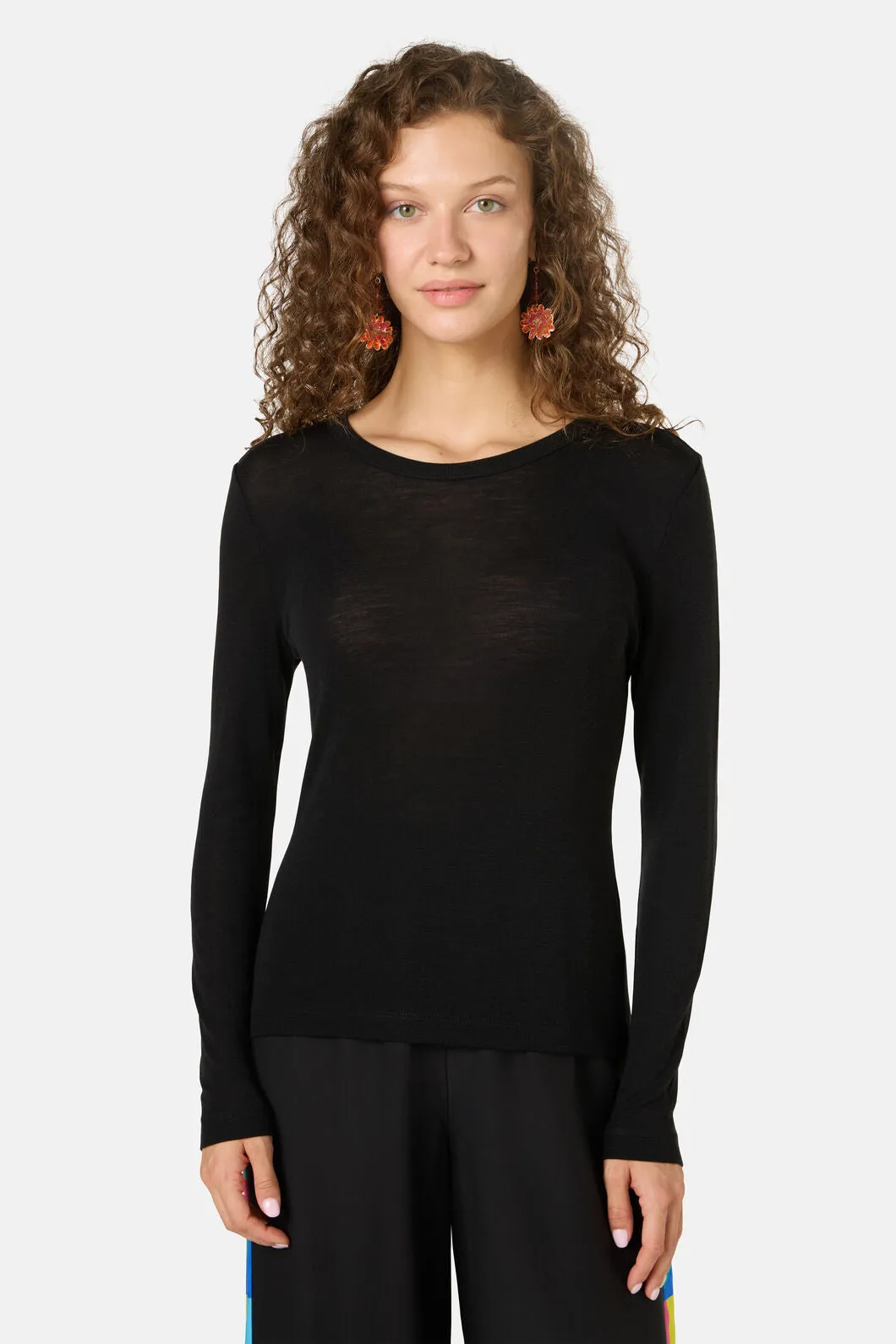 Merino Wool Crew Neck Top sold by gorman