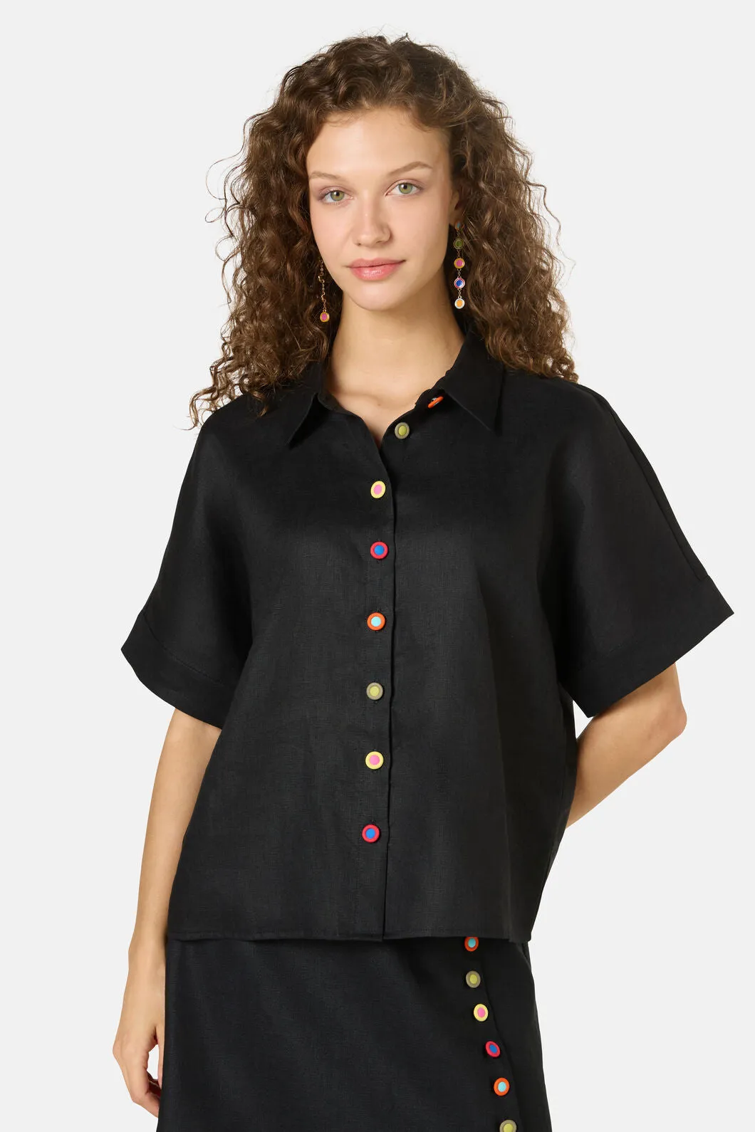 Benne Button Plain Shirt sold by gorman