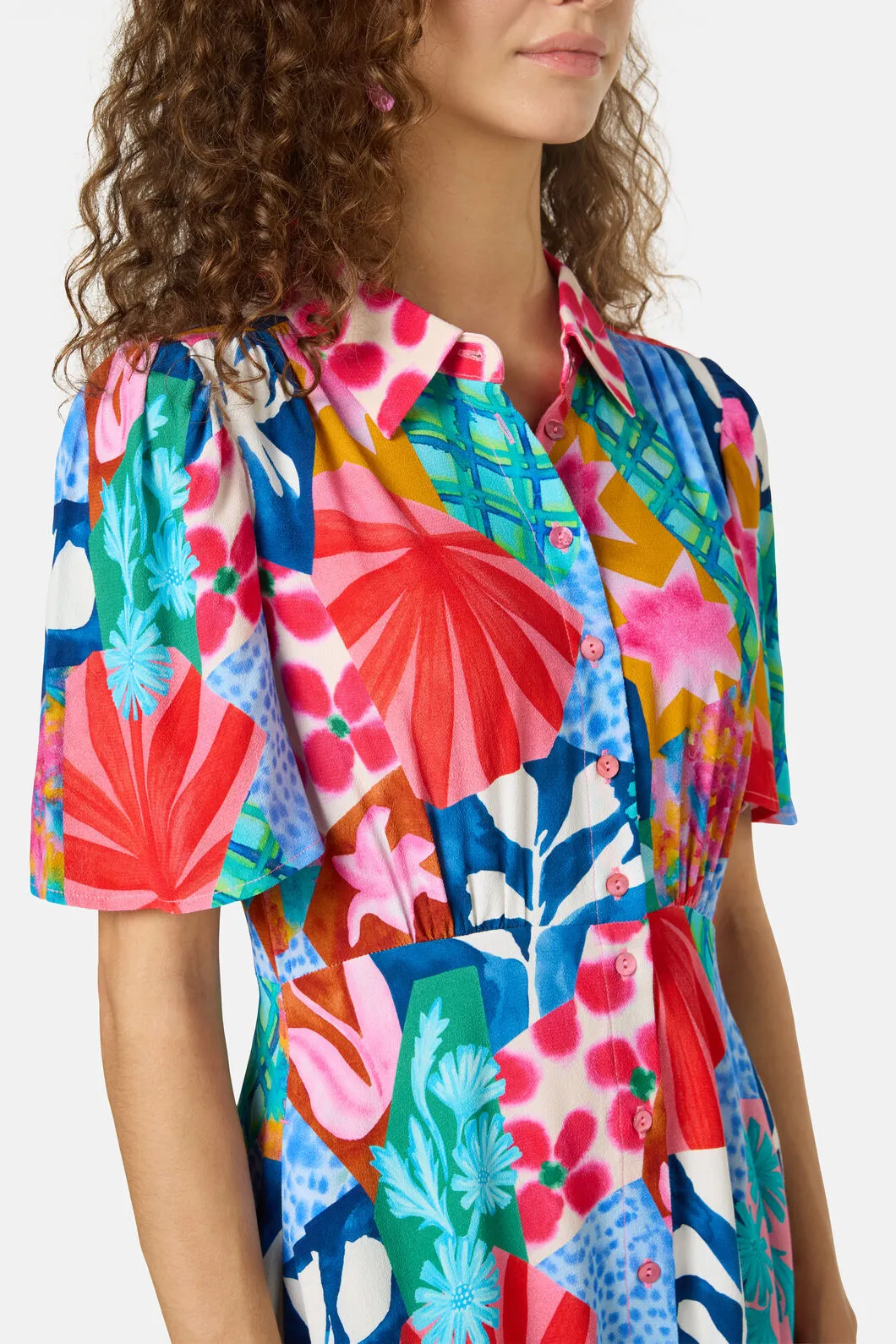 Montage Print Shirt Dress sold by gorman product image thumbnail 5