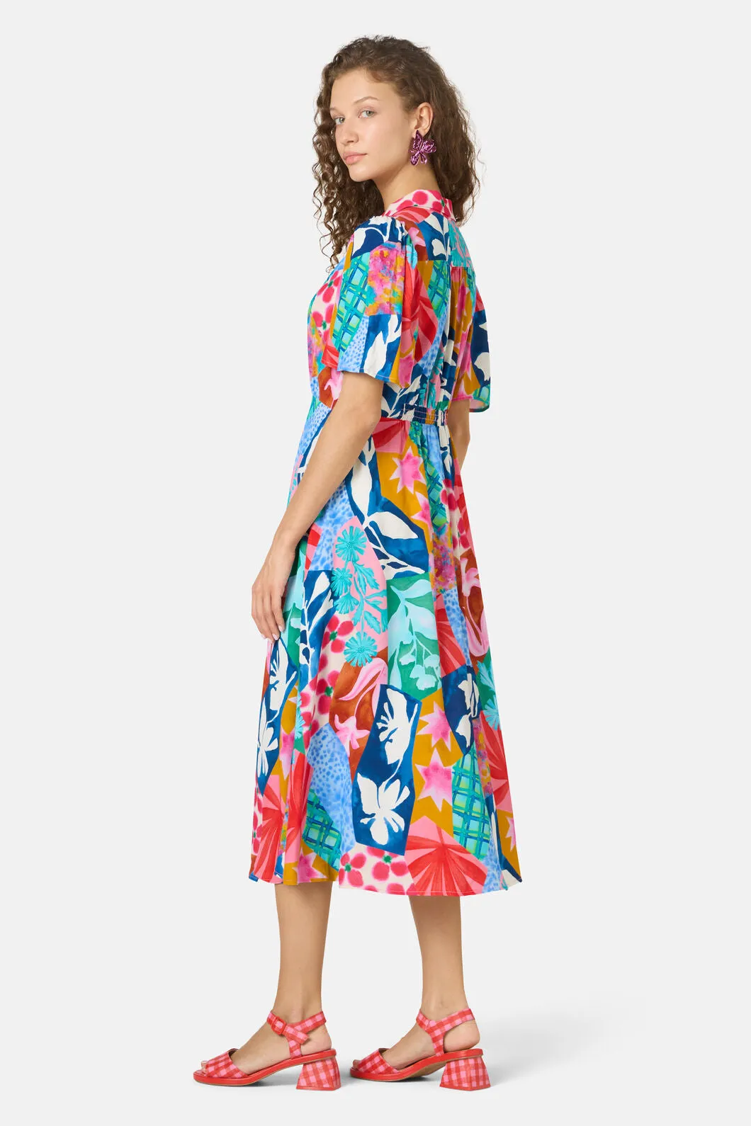 Montage Print Shirt Dress sold by gorman product image thumbnail 3