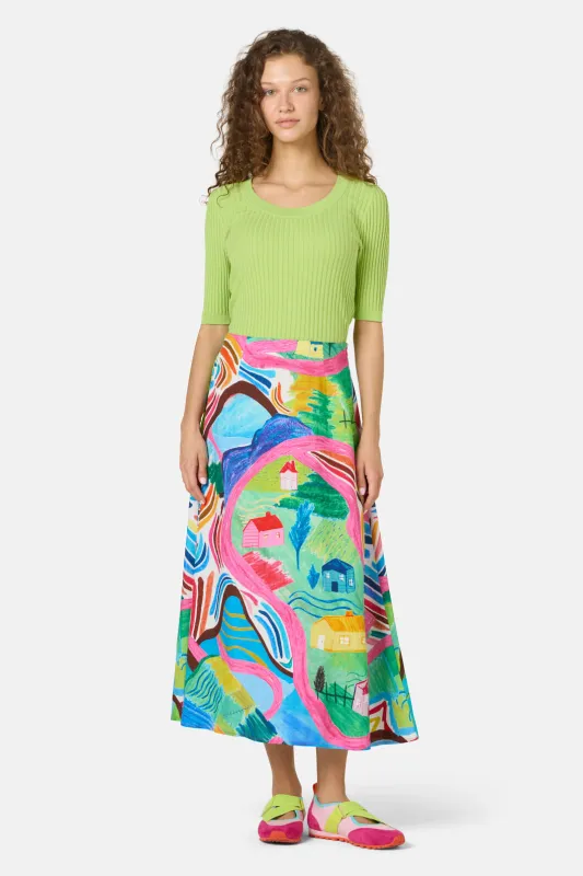 Mountain Magic Midi Skirt sold by gorman