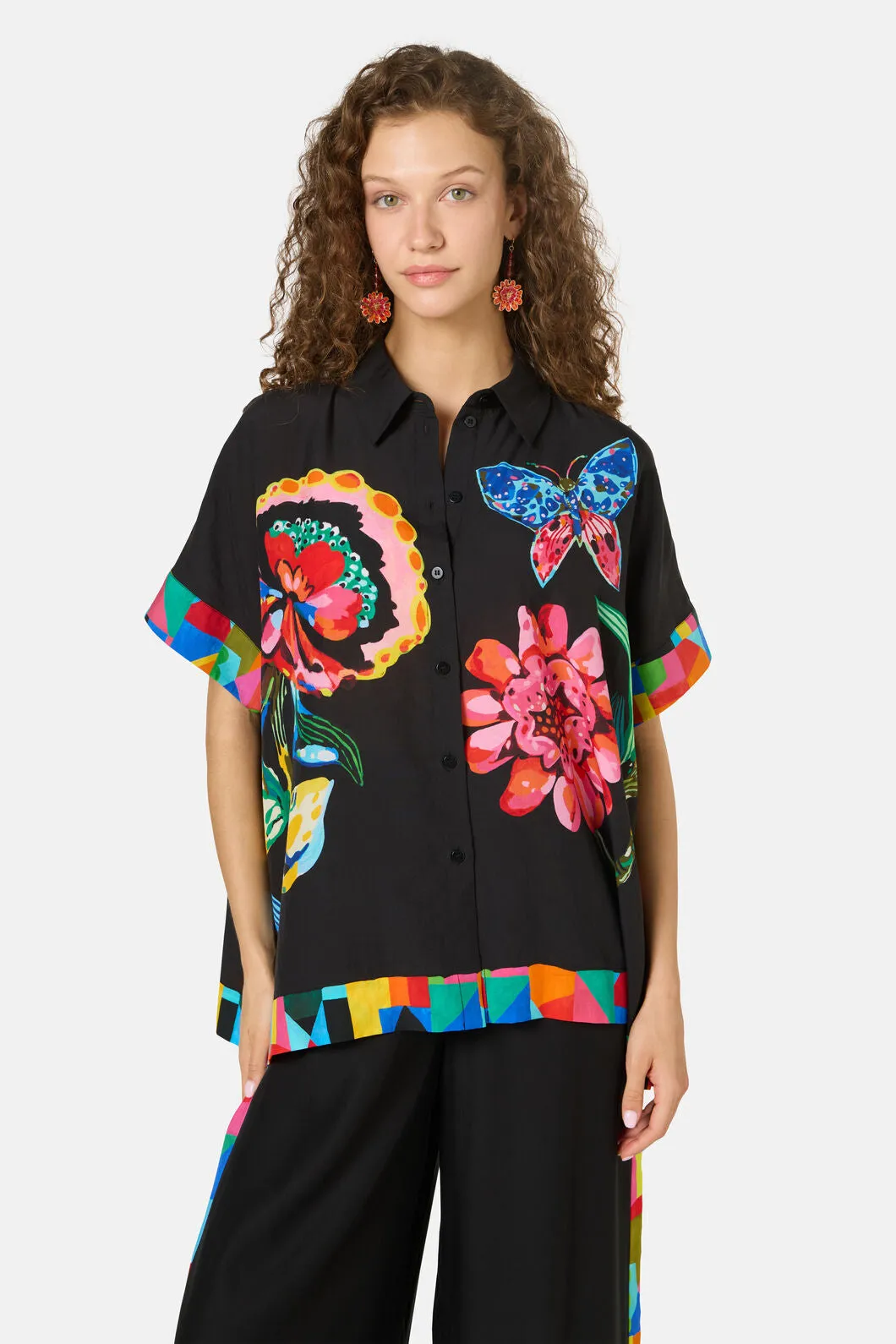 Floral Symphony Scarf Shirt sold by gorman product image thumbnail 2