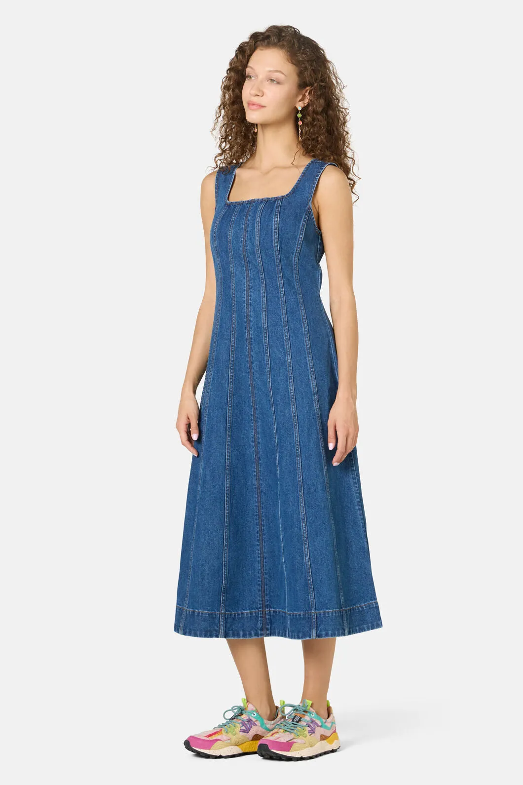 Forget Me Not Denim Midi Dress sold by gorman product image thumbnail 2