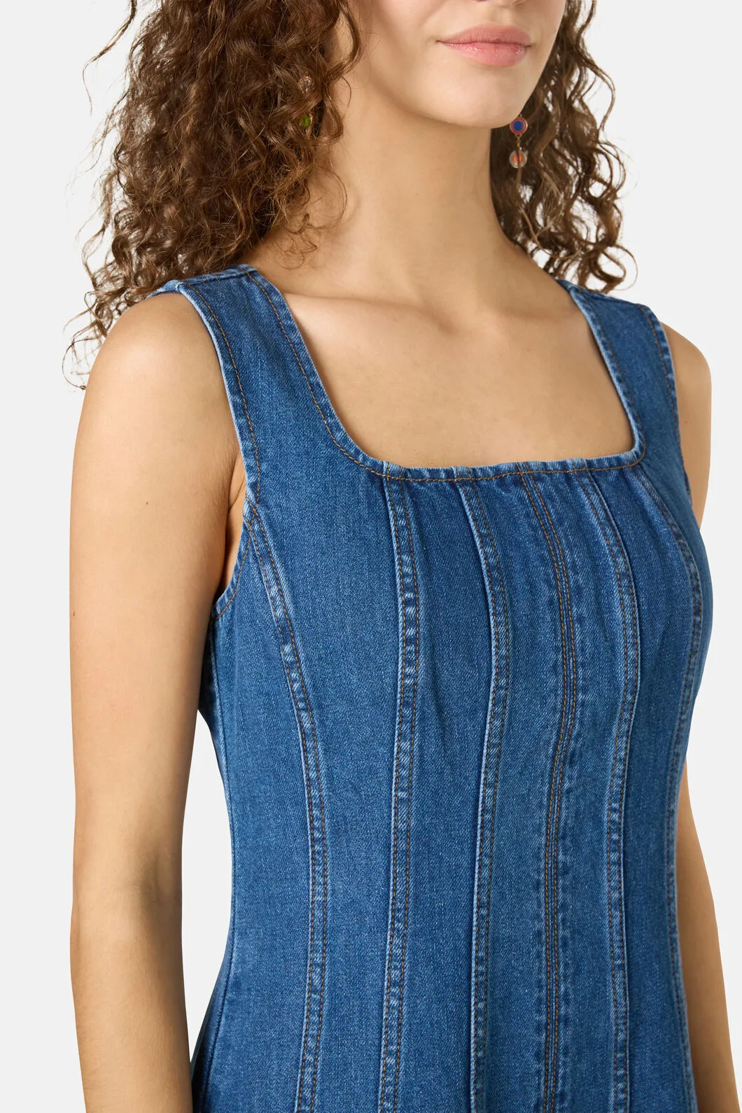 Forget Me Not Denim Midi Dress sold by gorman product image thumbnail 5