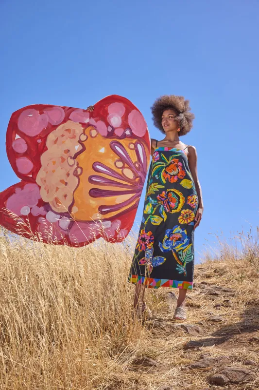 Floral Symphony Embroidered Dress made by gorman