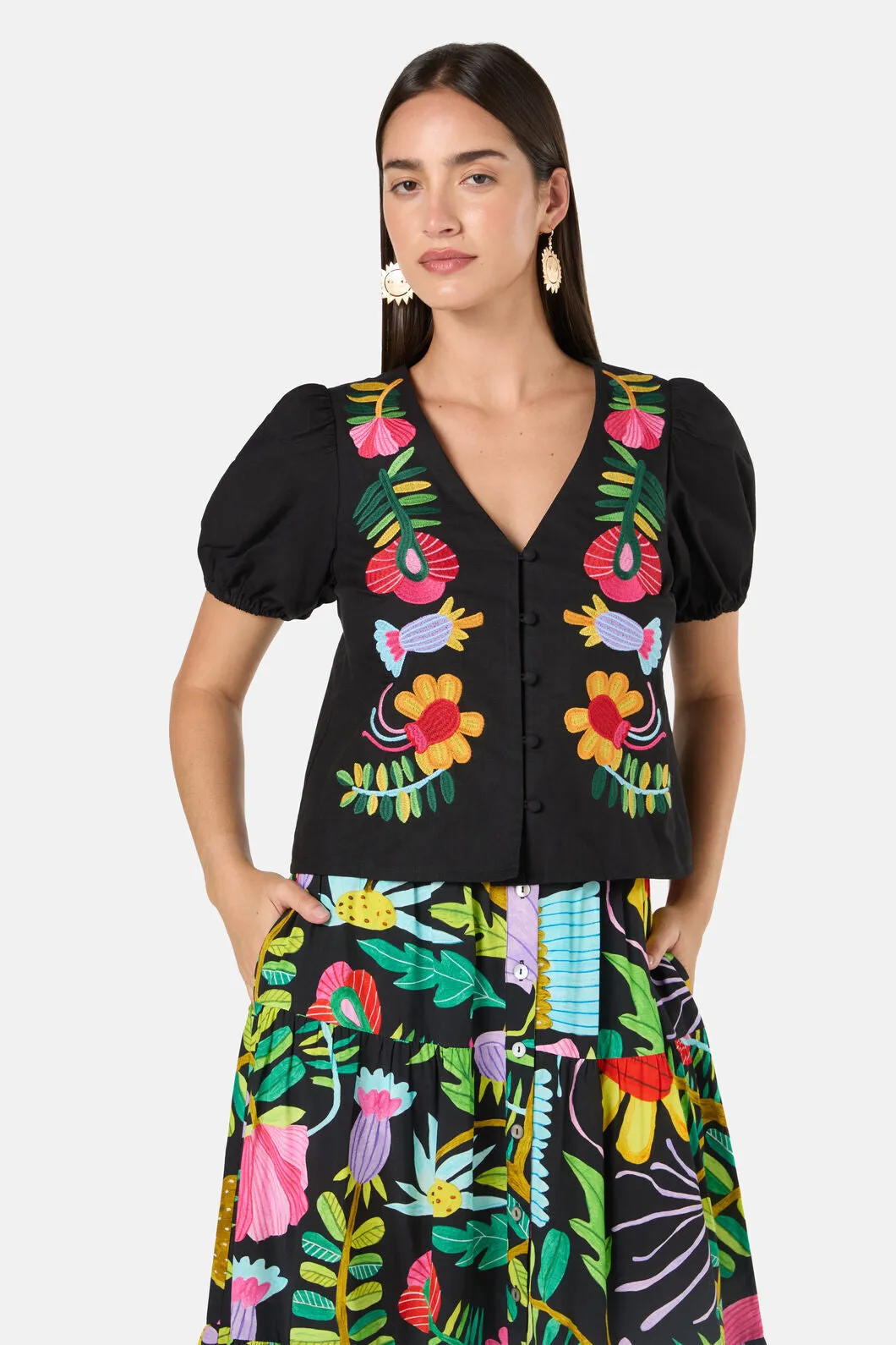 Whimsical Embroidered Top sold by gorman