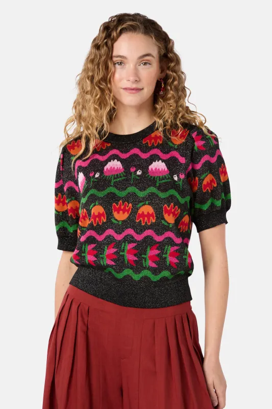 Pretty Protea Knit Top made by gorman