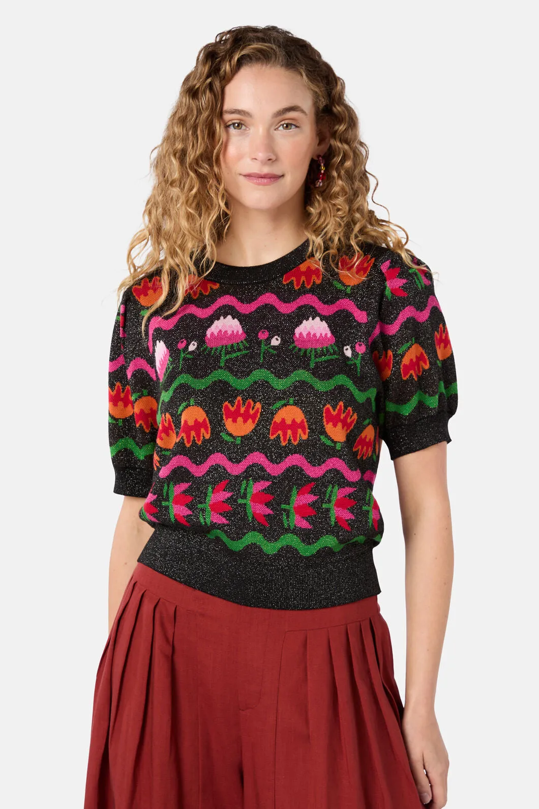 Pretty Protea Knit Top sold by gorman