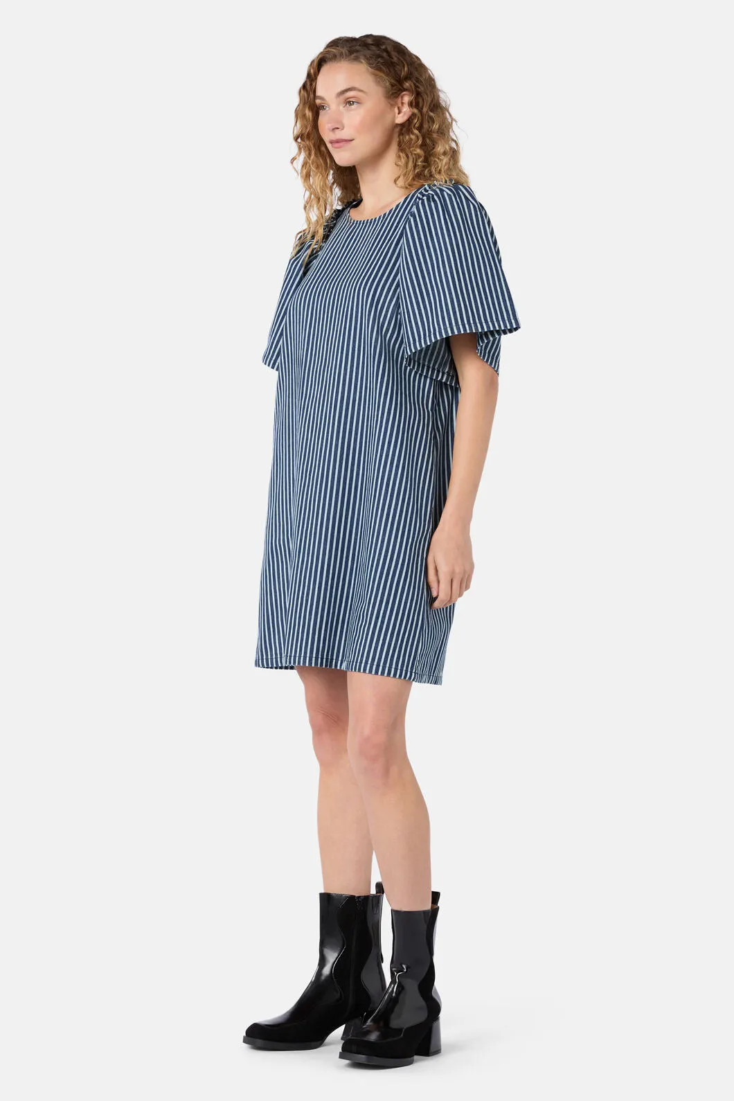 Stripe Life Denim Dress sold by gorman product image thumbnail 3