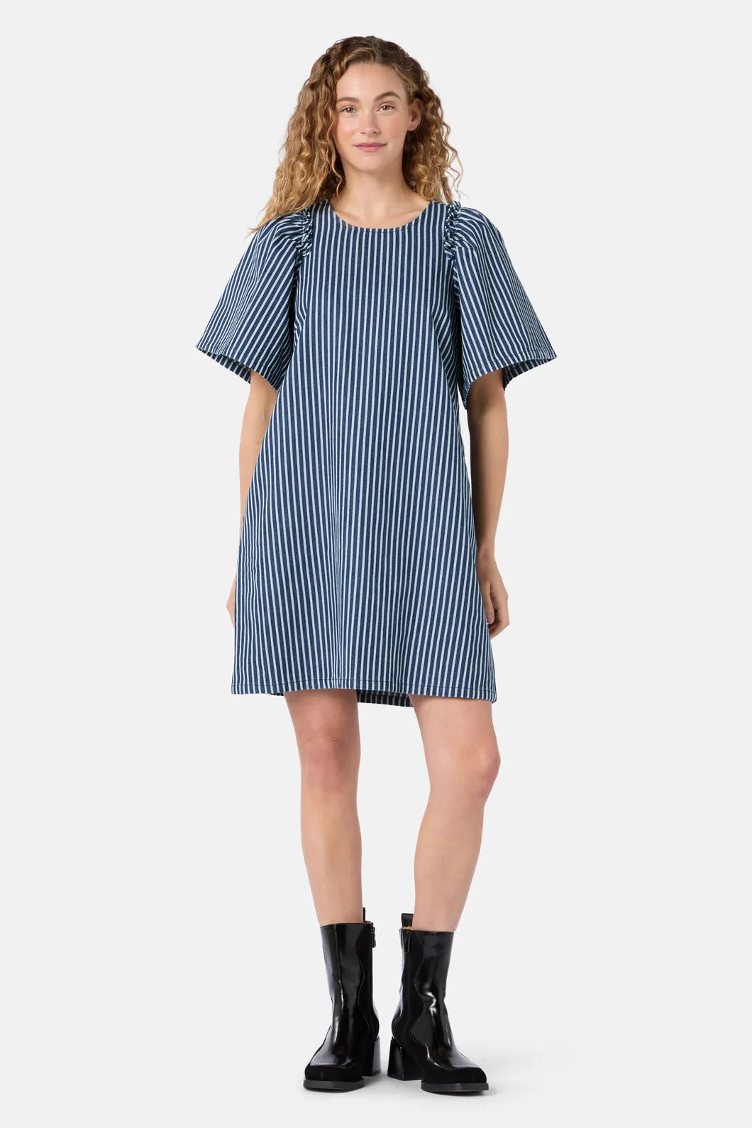 Stripe Life Denim Dress sold by gorman product image thumbnail 2