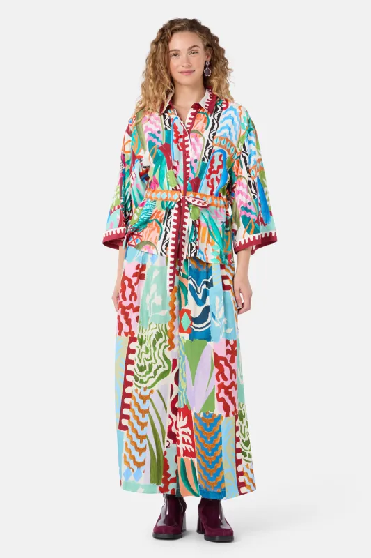 Morocco Kimono Shirt made by gorman