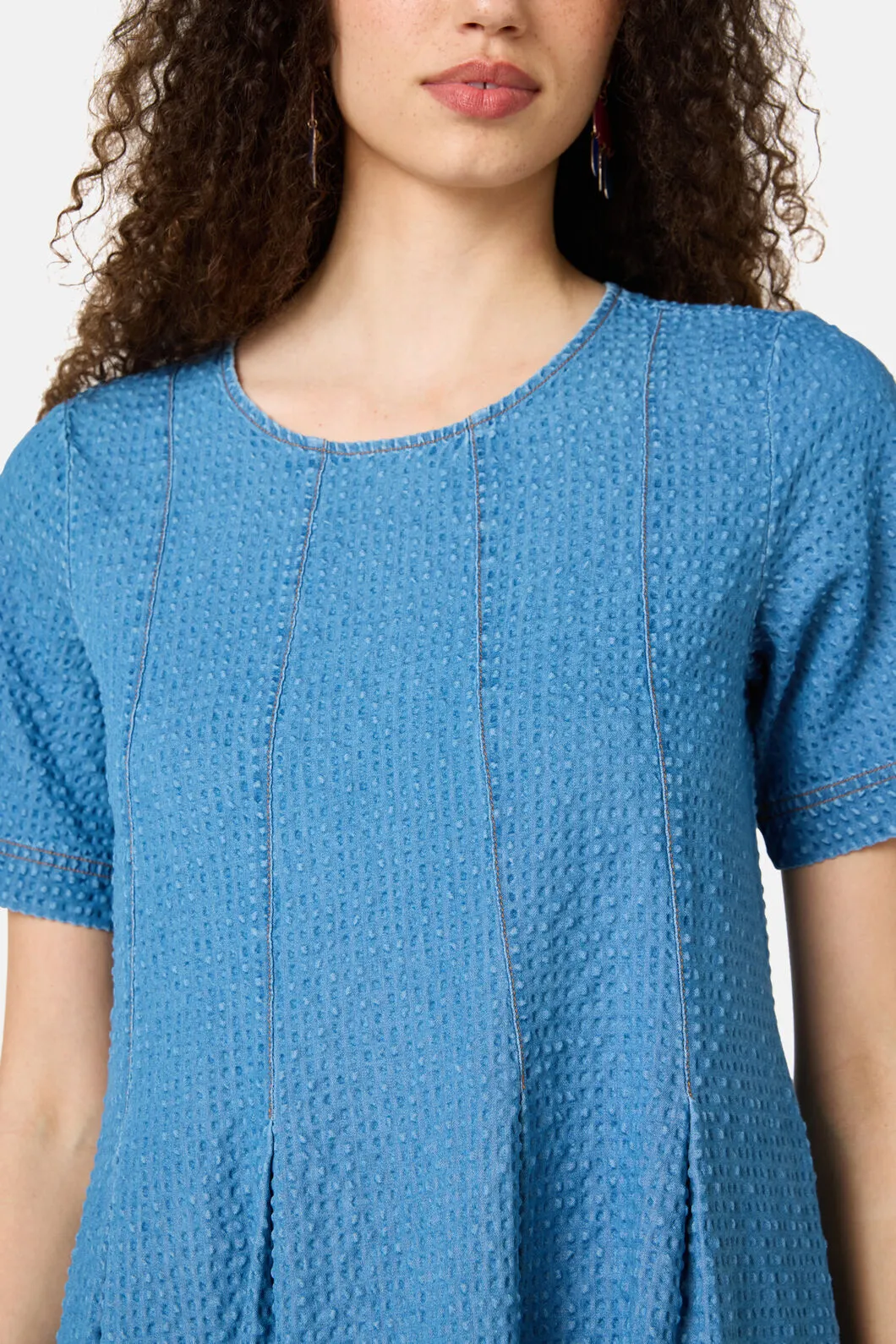 Daphne Seersucker Denim Dress sold by gorman product image thumbnail 5