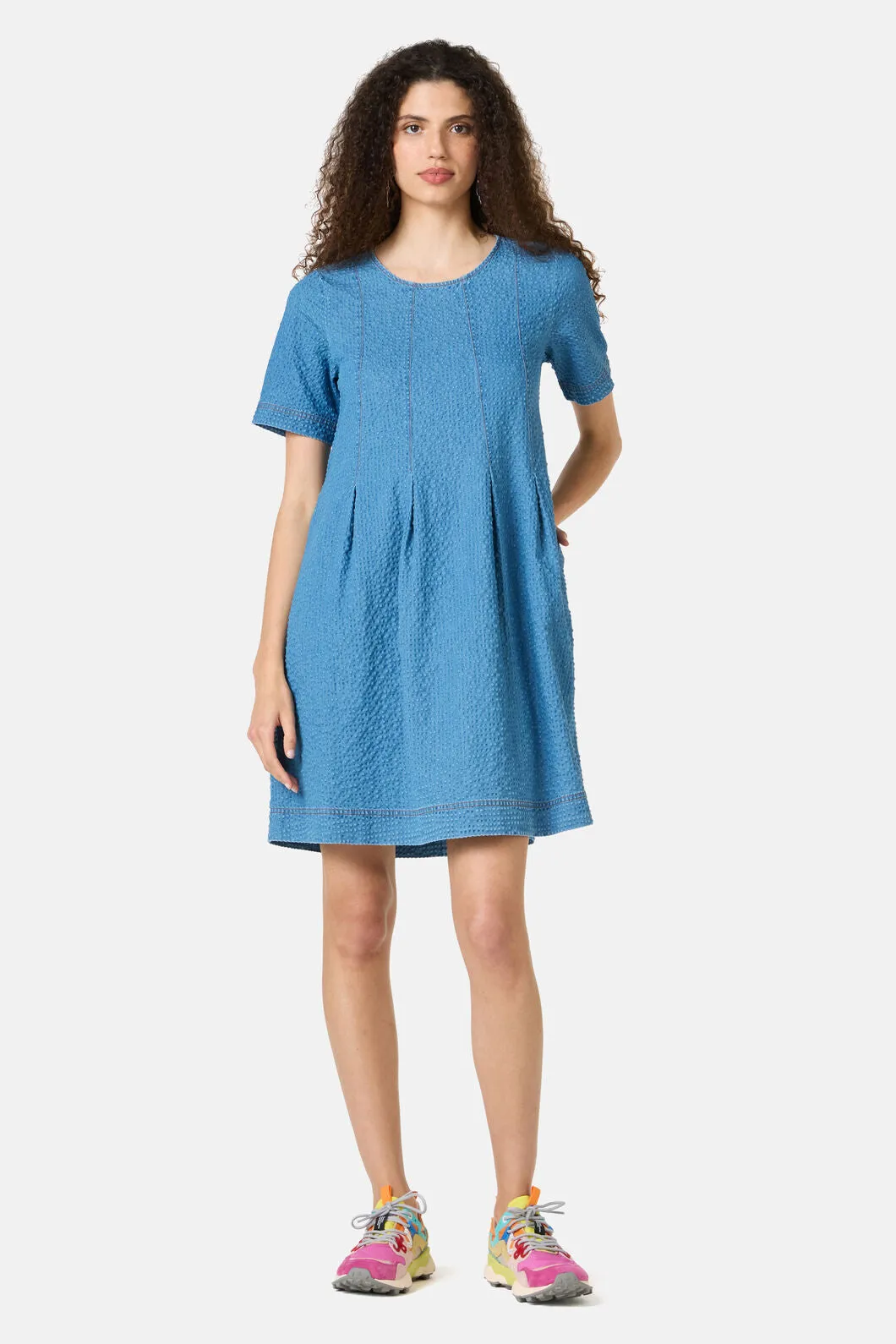 Daphne Seersucker Denim Dress sold by gorman product image thumbnail 2