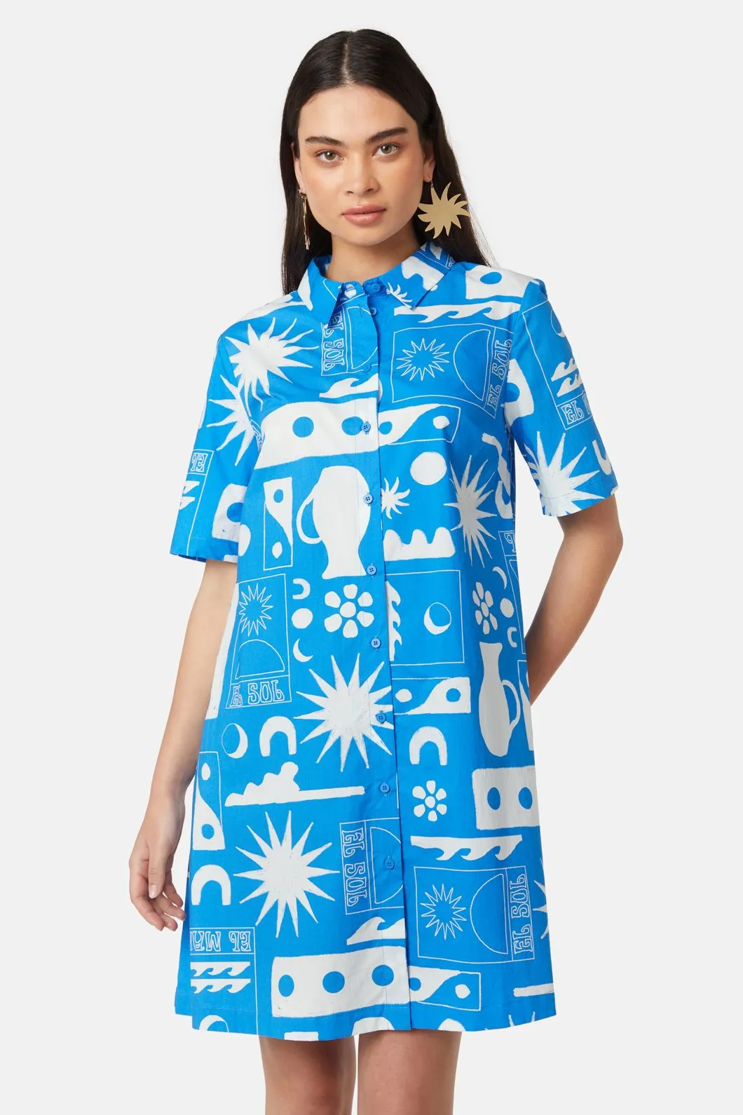 El Verano Shirt Dress sold by gorman