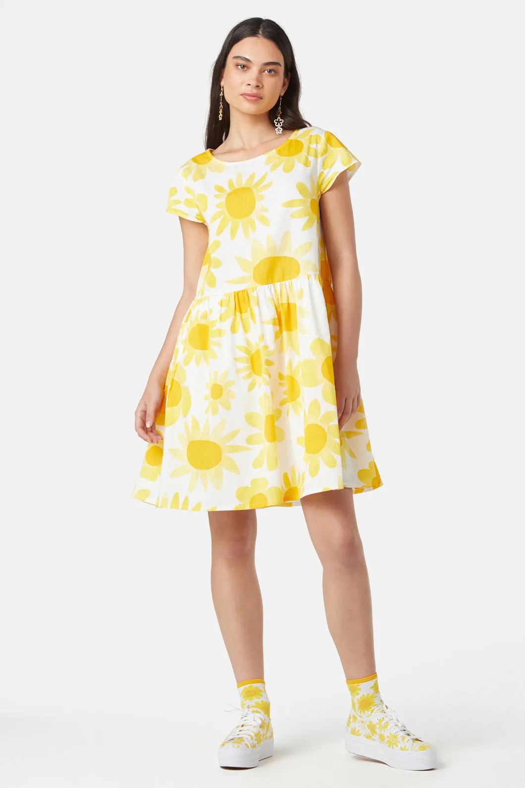 Flowering Yellow Beach Dress sold by gorman