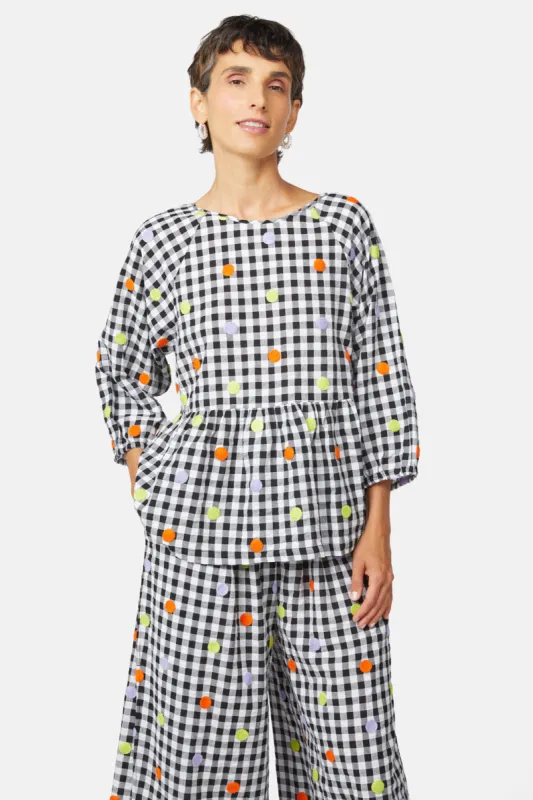 Moonrise Gingham Top sold by gorman