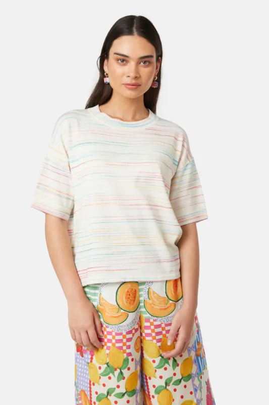 Tutti Frutti Stripe Knit Top sold by gorman