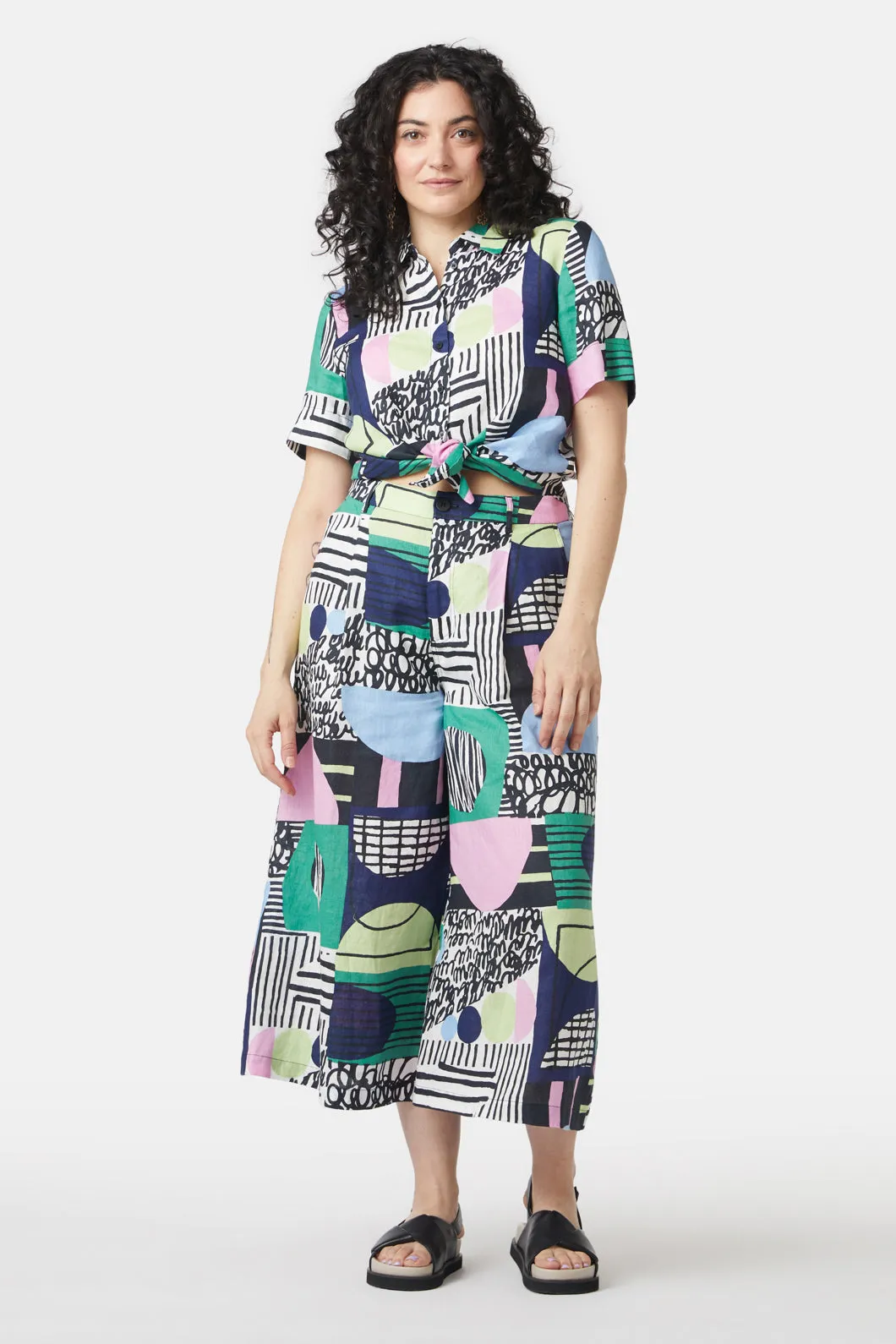 Maxi Hoops Linen Culotte sold by gorman product image thumbnail 5