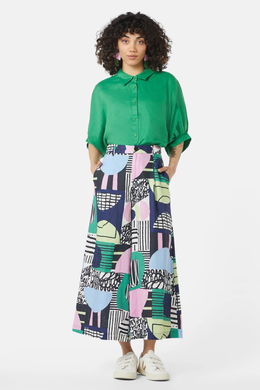 Maxi Hoops Linen Culotte sold by gorman product image thumbnail 2