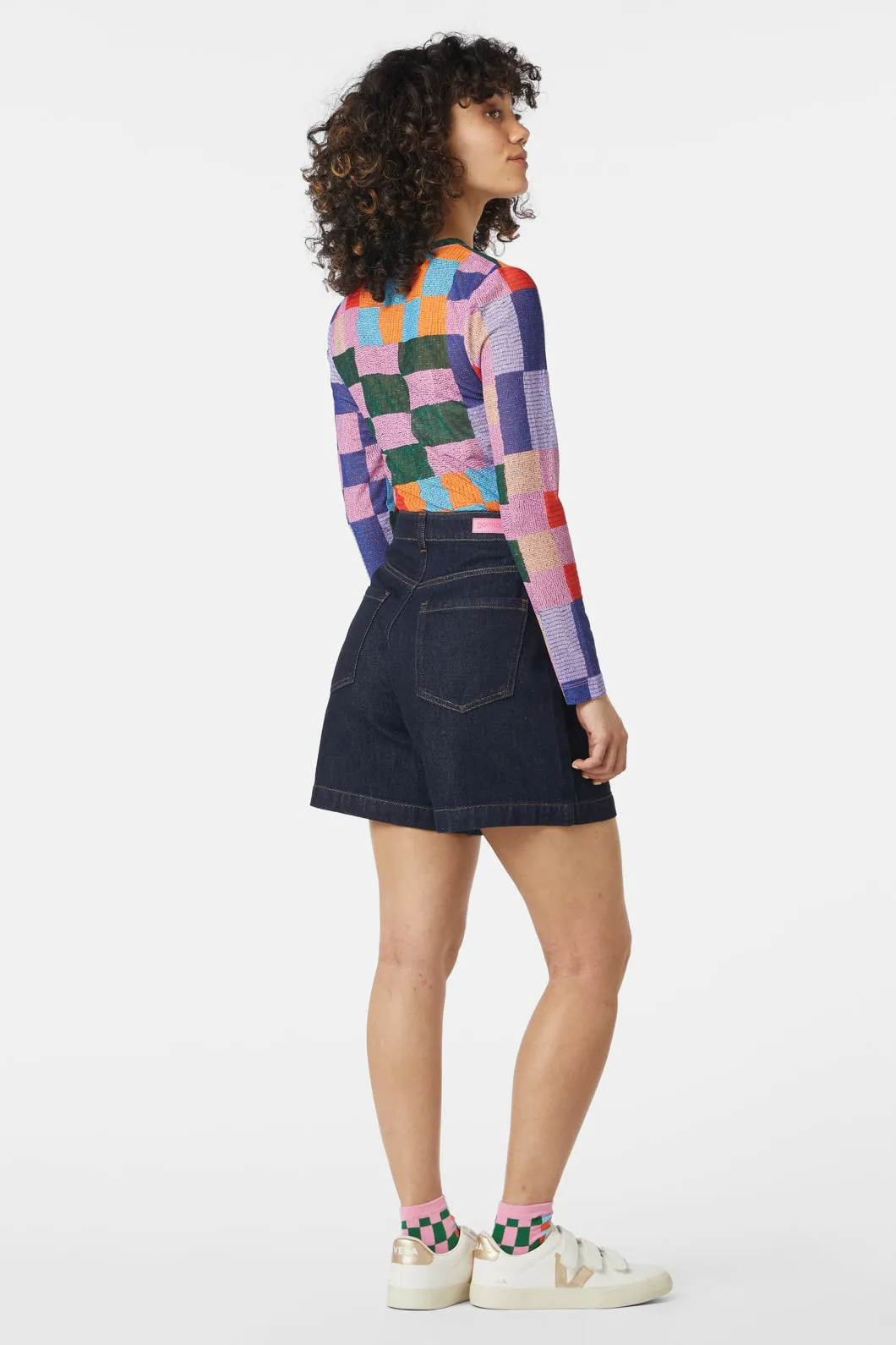 Beaded Check Mesh Top sold by gorman product image thumbnail 4