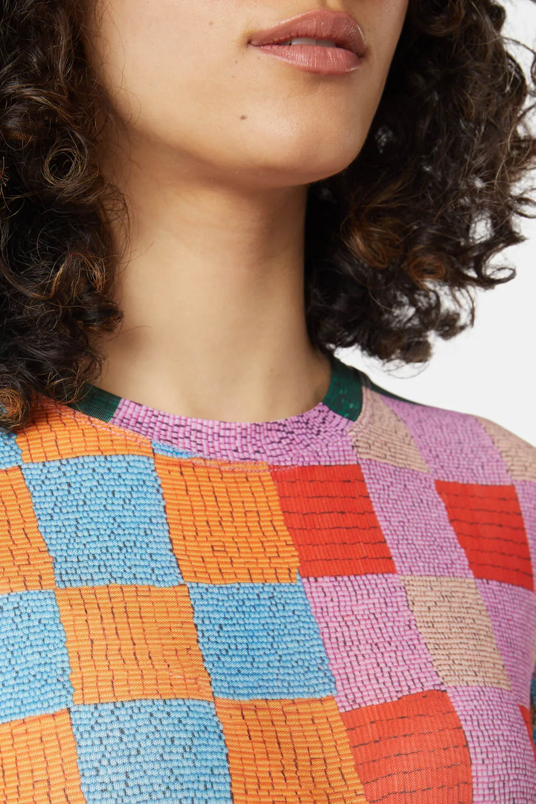 Beaded Check Mesh Top sold by gorman product image thumbnail 5