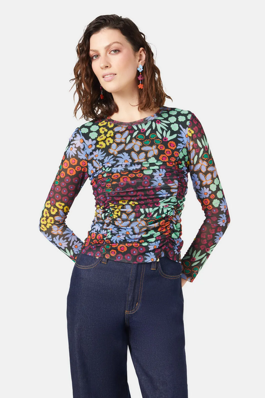 Flower Shower Mesh Top sold by gorman