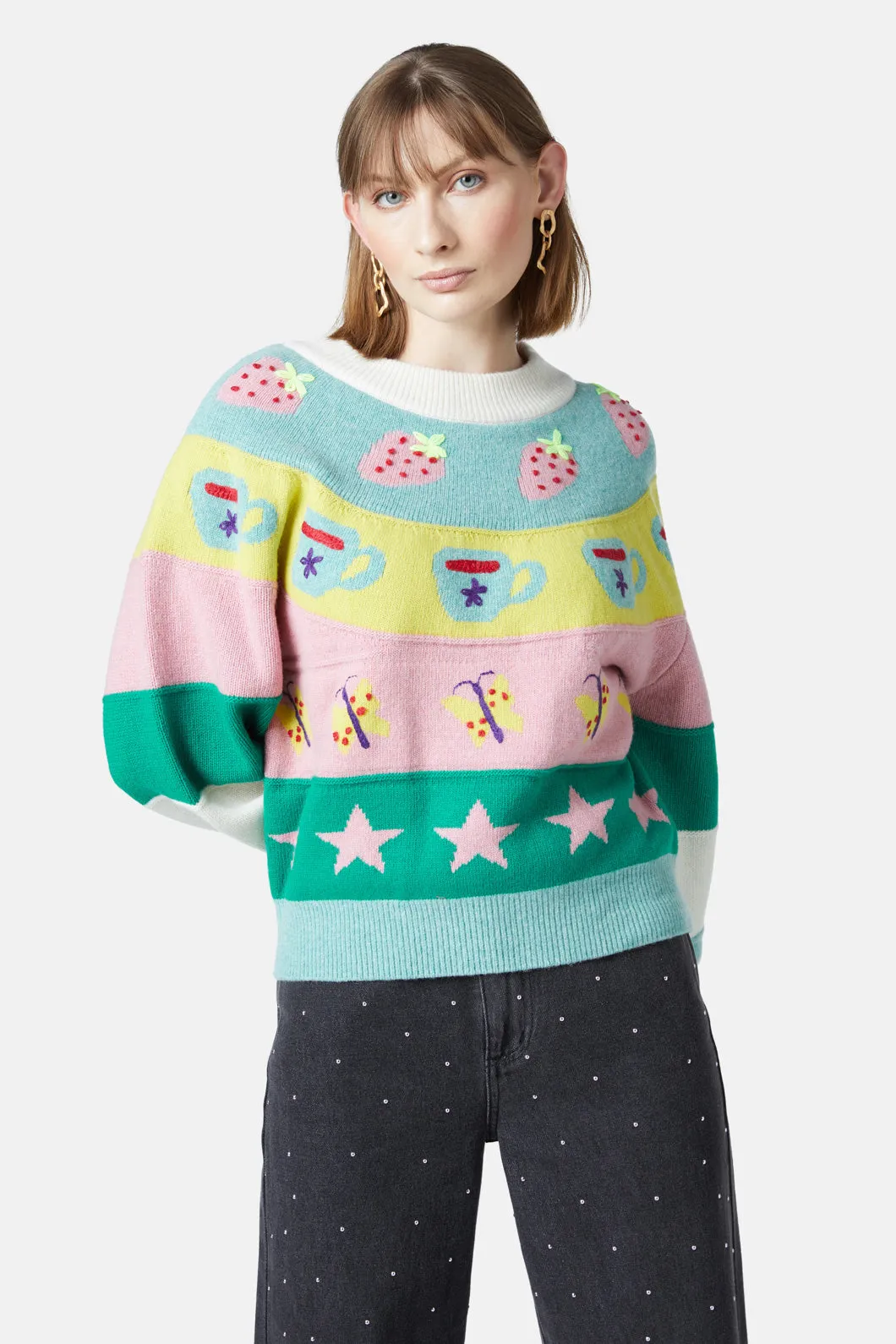 Scrapbook Jumper sold by gorman