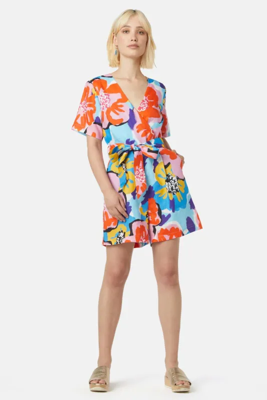 Florentina Linen Playsuit made by gorman