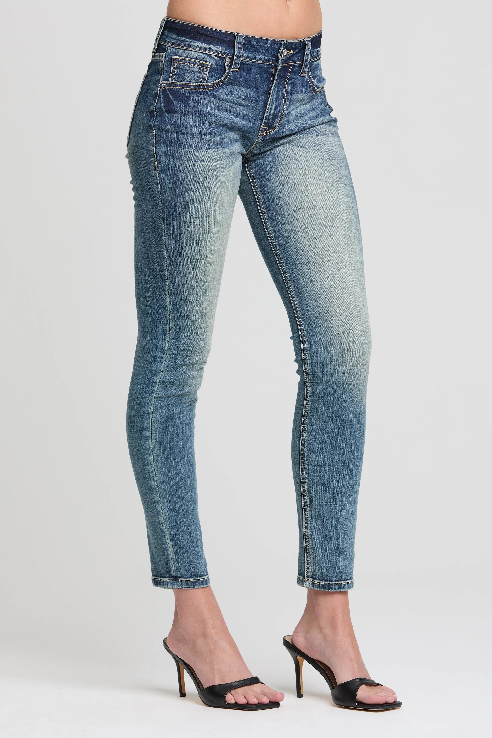 Subtle Stitch Skinny Jeans sold by Grace in LA product image thumbnail 4