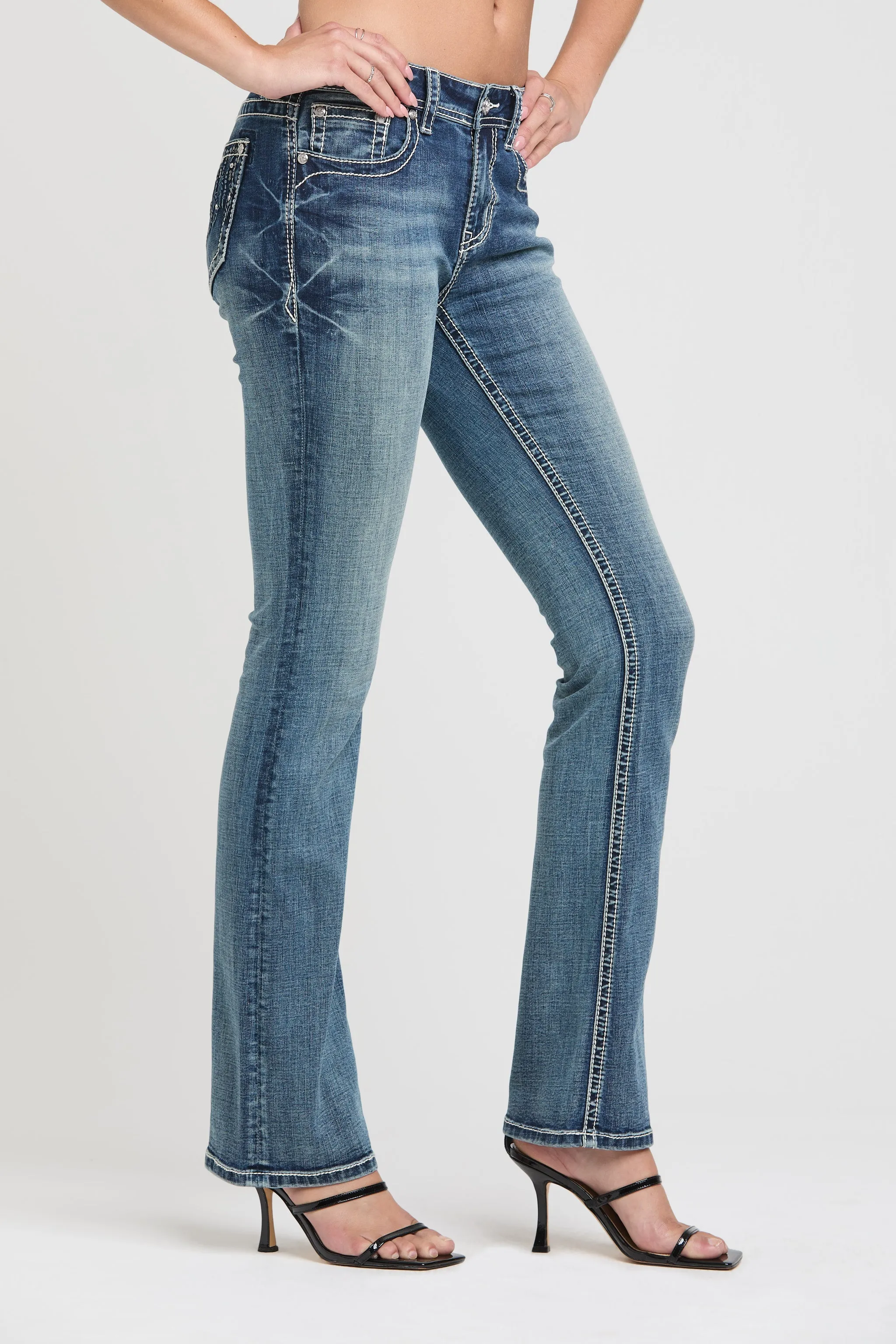 Dream Catcher Bootcut Jeans sold by Grace in LA product image thumbnail 3