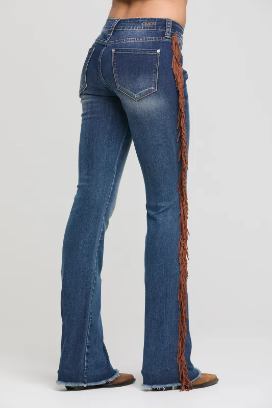 Tassel Trims Bootcut Jeans sold by Grace in LA
