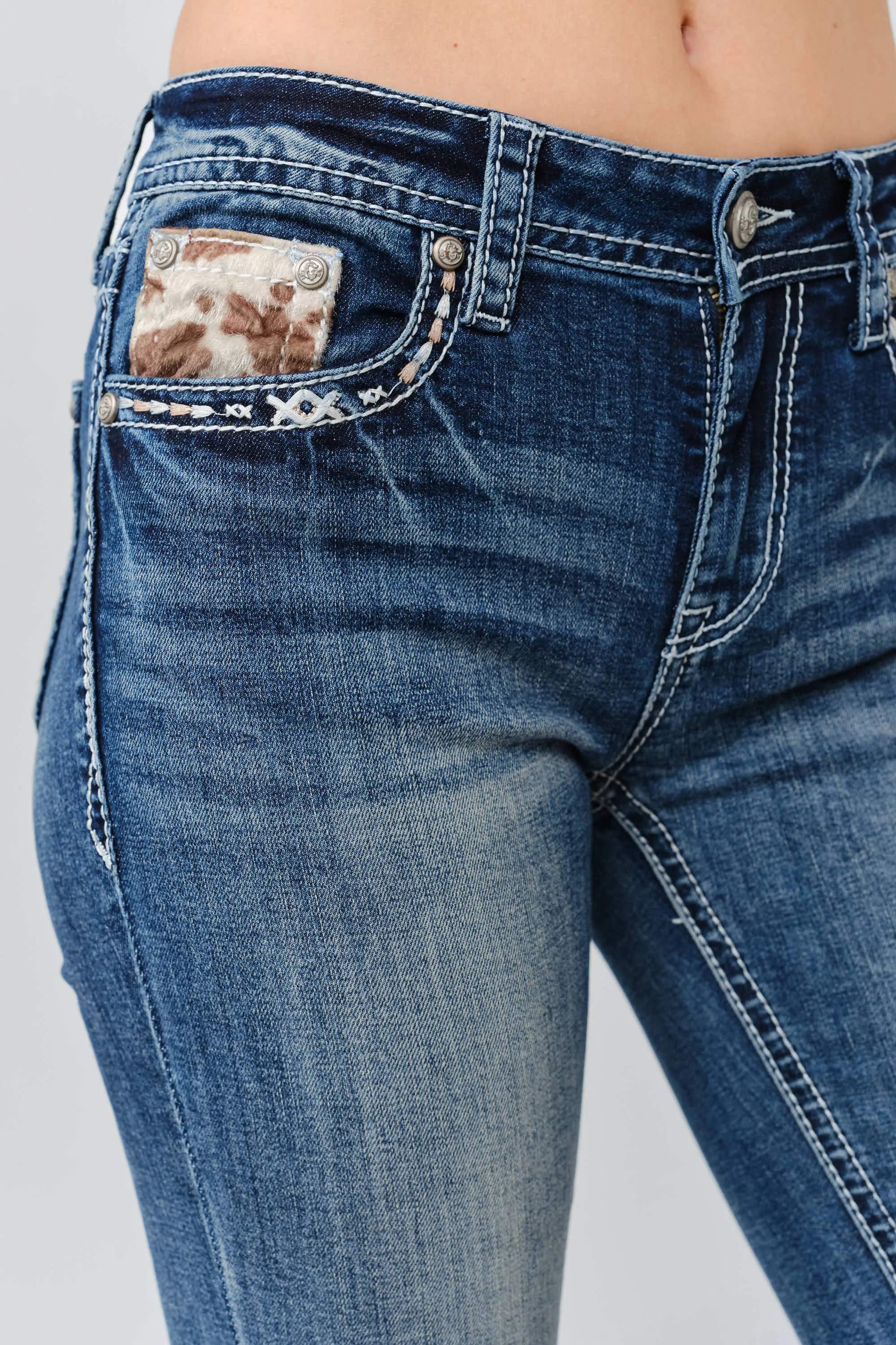 Steer Head Bootcut Jeans sold by Grace in LA product image thumbnail 5