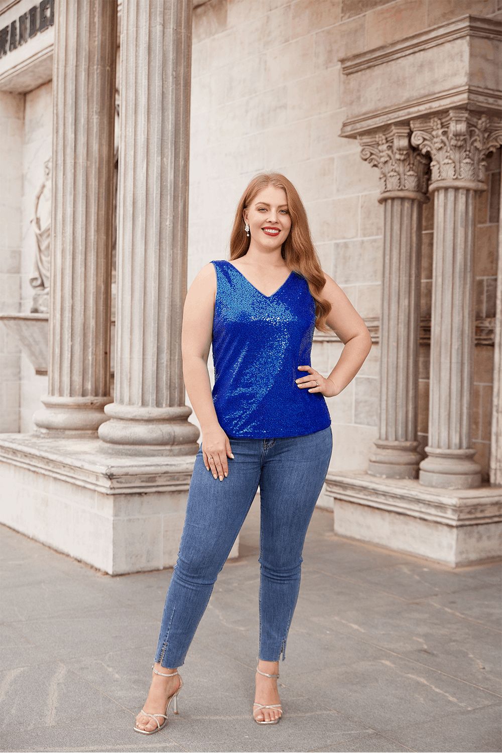 GRACE KARIN Sequined Tank Vest Sleeveless Tops sold by Grace Karin product image thumbnail 2