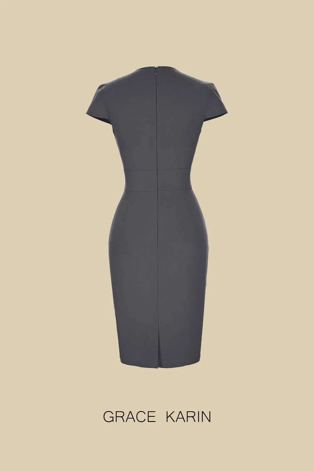 Grace Karin Vintage Cap Sleeve Bodycon Dress sold by Grace Karin product image thumbnail 4