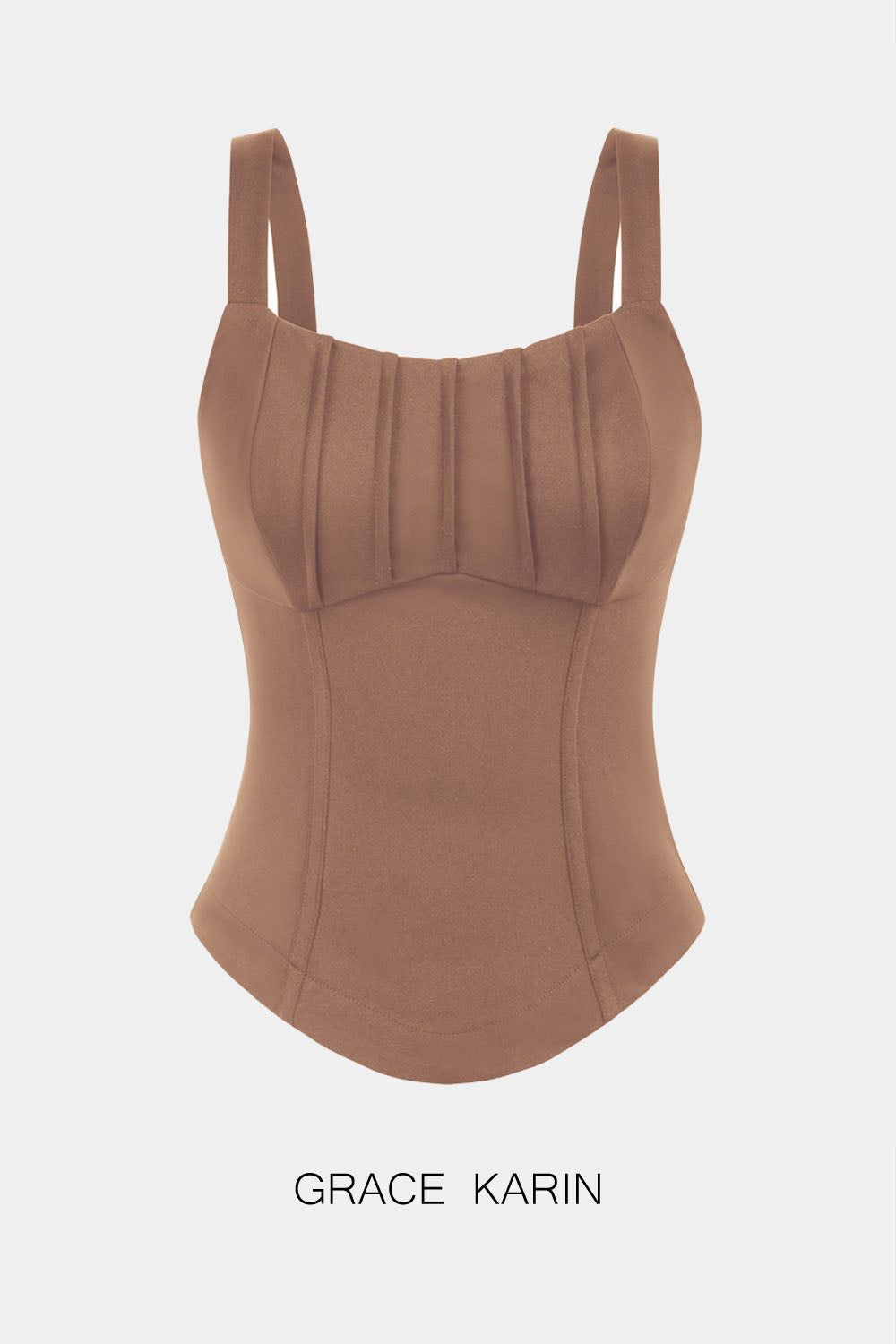 GRACE KARIN Curved Front Hem Regular Fit Wide Square Neck Tops sold by Grace Karin product image thumbnail 7