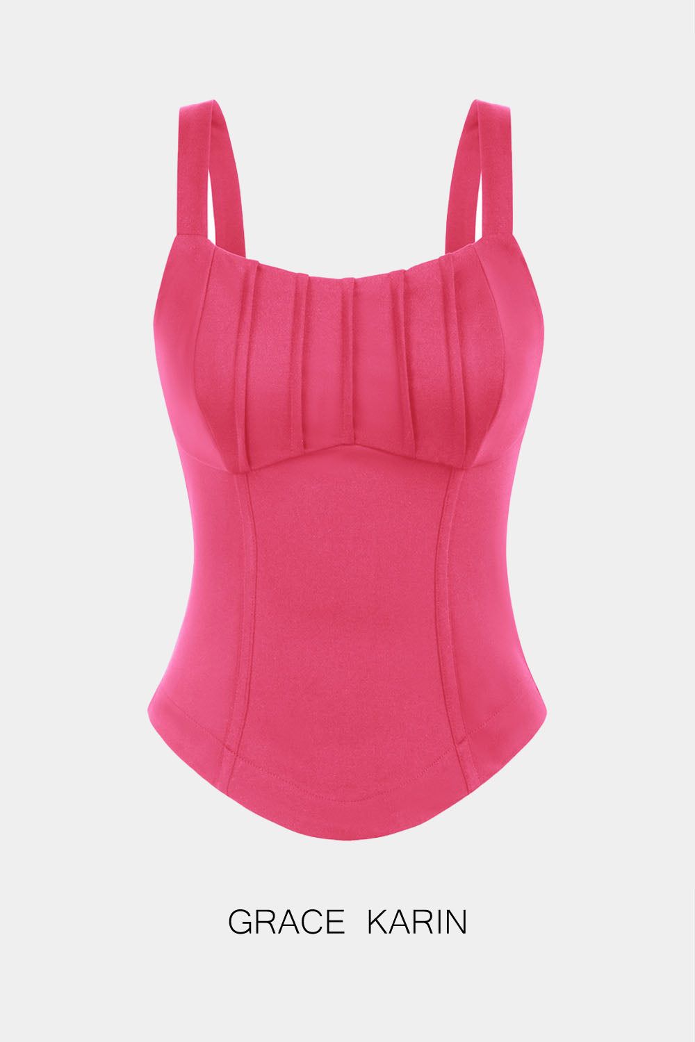 GRACE KARIN Curved Front Hem Regular Fit Wide Square Neck Tops sold by Grace Karin product image thumbnail 2