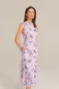 Sleeveless Cowl Neck Hollowed-out Back Dress - Purple sold by Grace Karin