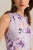 Sleeveless Cowl Neck Hollowed-out Back Dress - Purple sold by Grace Karin