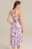 Sleeveless Cowl Neck Hollowed-out Back Dress - Purple sold by Grace Karin