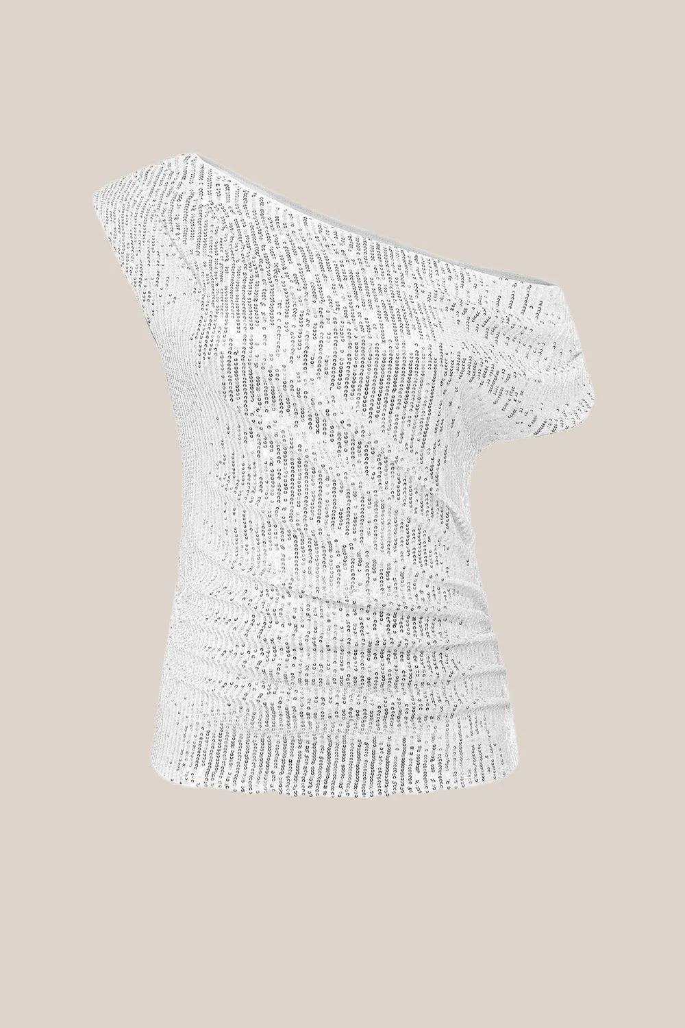 GK Women Sequined Party Tops Asymmetric One-Shoulder Ruched Pullover Tops sold by Grace Karin product image thumbnail 2