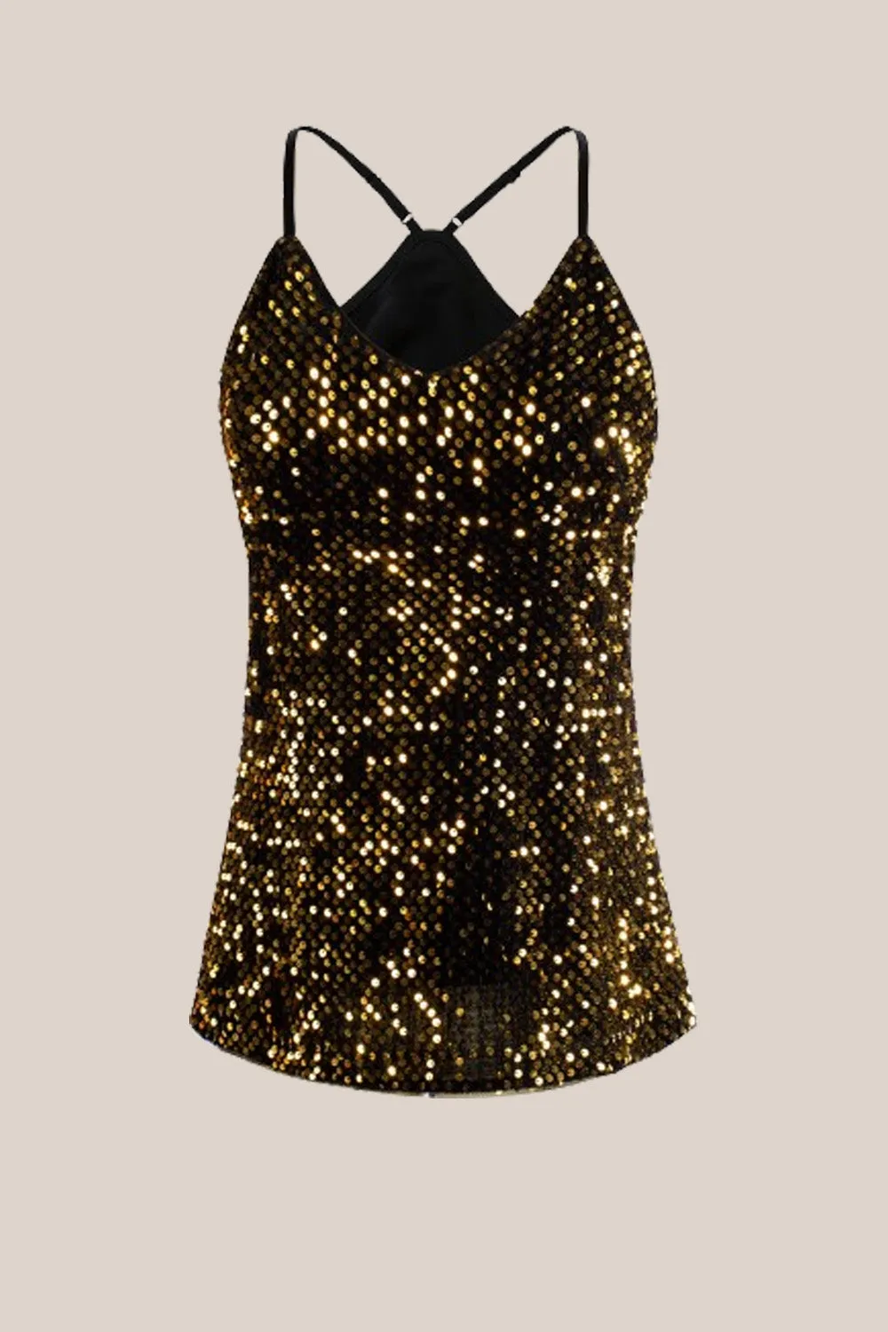 GRACE KARIN Sequined Party Halterneck V-Neck Camisole Cami-Tops sold by Grace Karin product image thumbnail 2