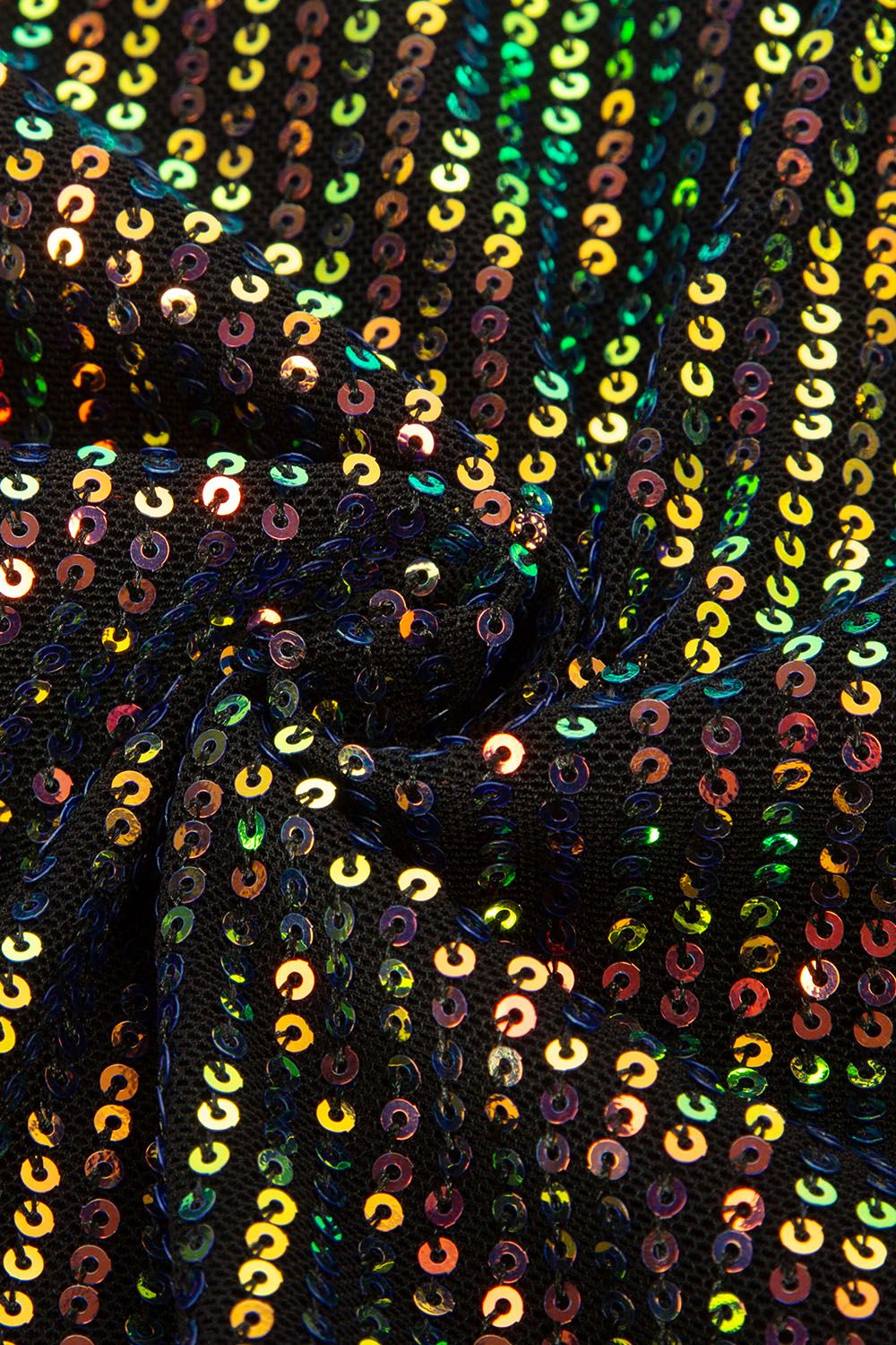 GRACE KARIN Women Sequined Party Dress Ruched Wrap Hem V-Neck Above Knee Cami Dress sold by Grace Karin product image thumbnail 6