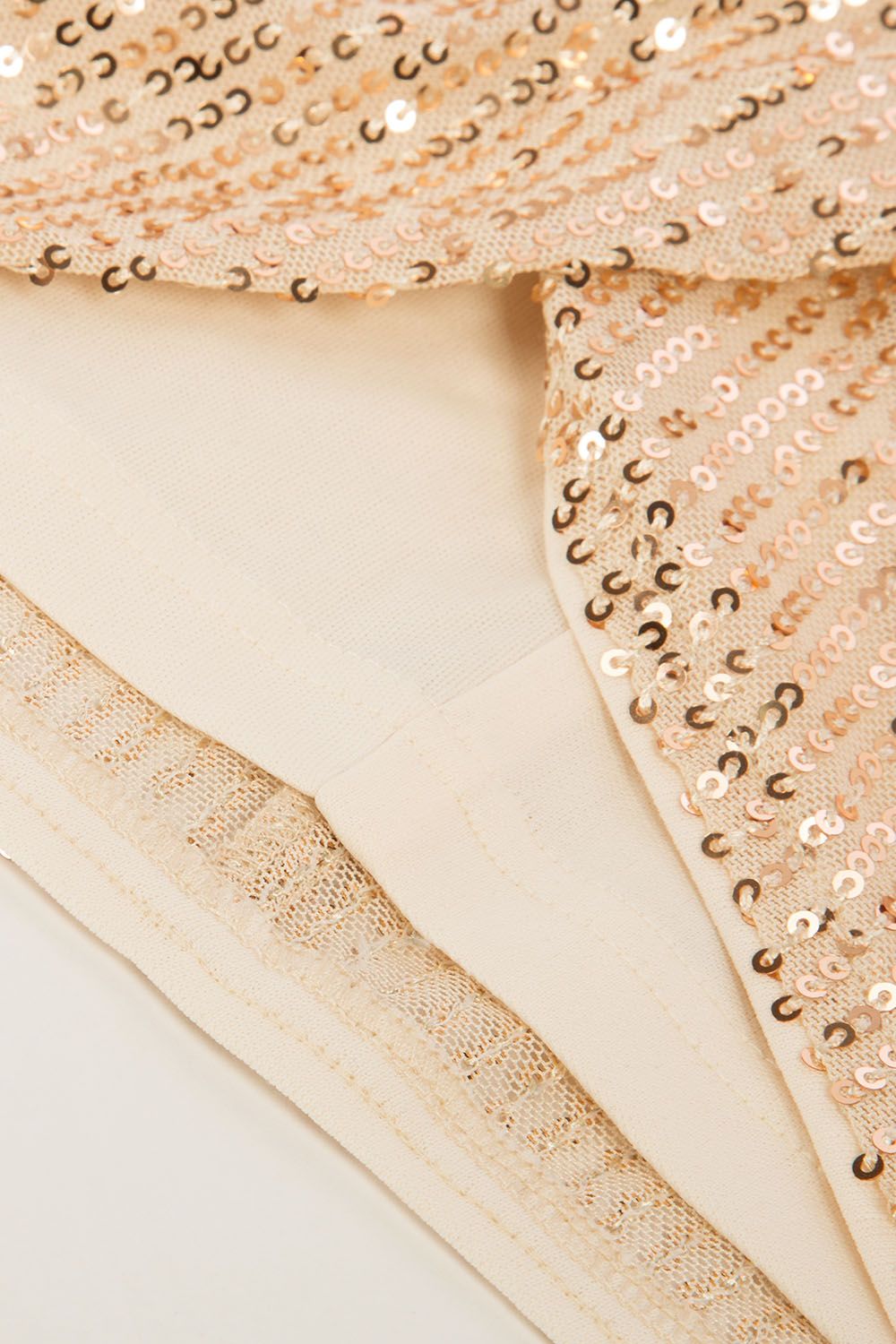 GRACE KARIN Women Sequined Party Dress Ruched Wrap Hem V-Neck Above Knee Cami Dress sold by Grace Karin product image thumbnail 8