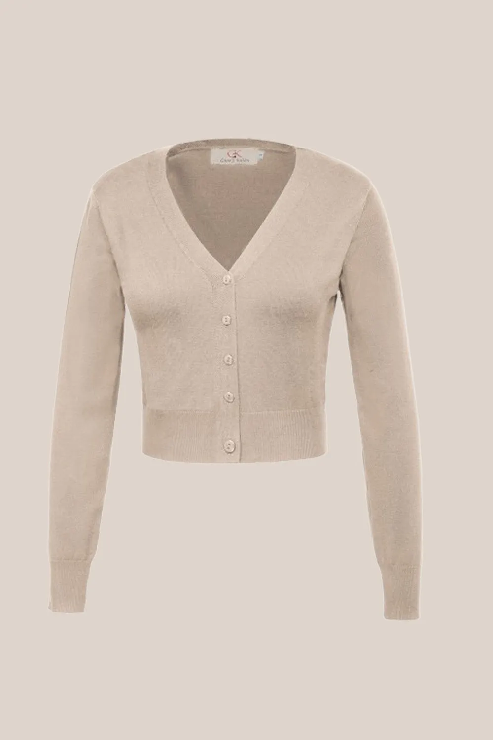 GRACE KARIN Point Sleeve Cropped Cotton Cardigan sold by Grace Karin