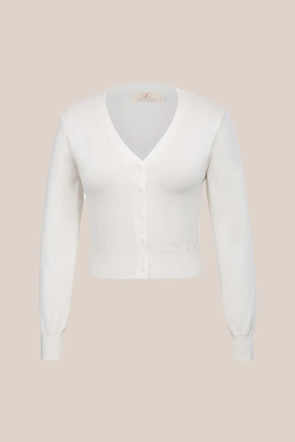 GRACE KARIN Point Sleeve Cropped Cotton Cardigan sold by Grace Karin product image thumbnail 2