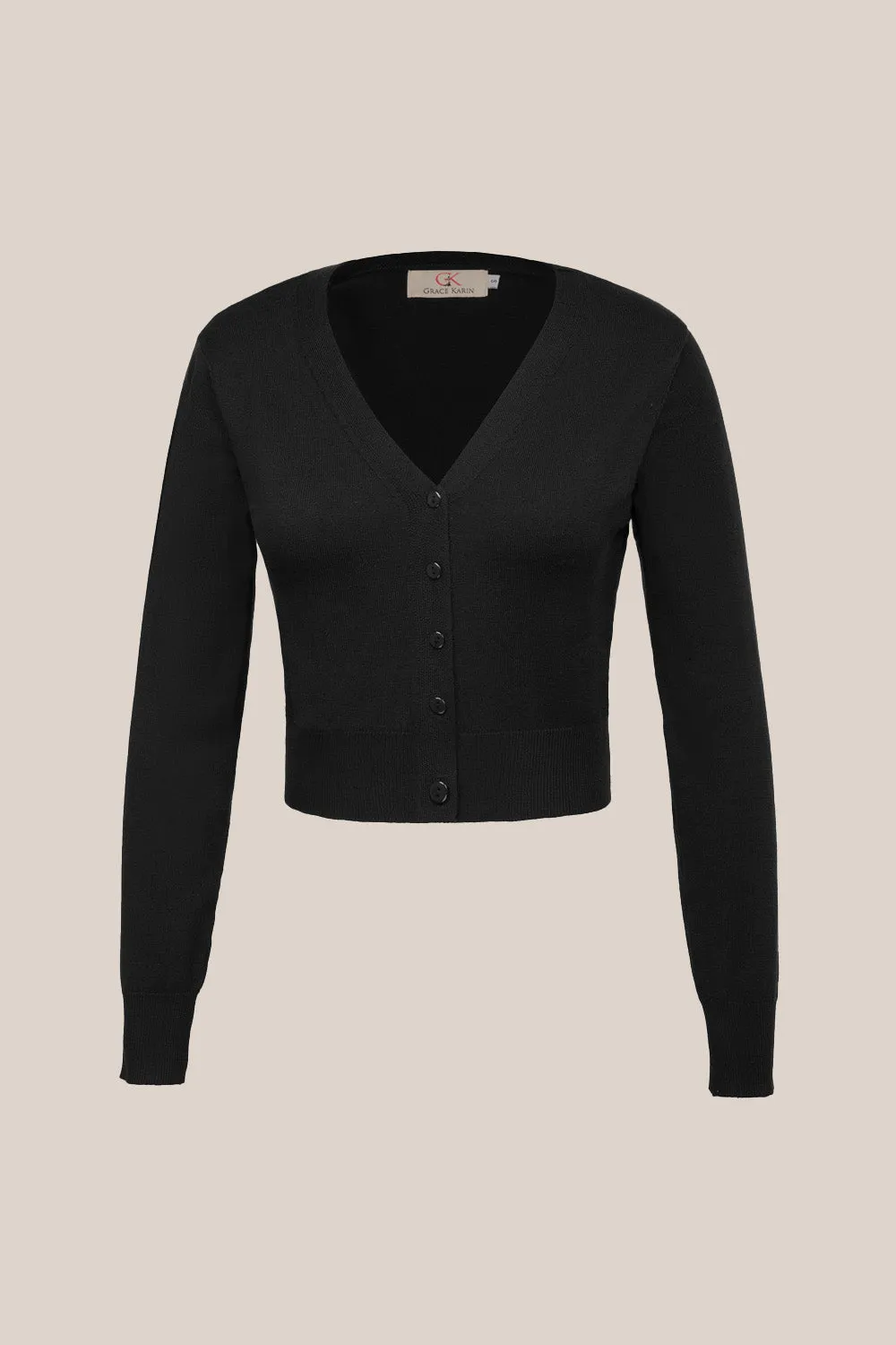 GRACE KARIN Point Sleeve Cropped Cotton Cardigan sold by Grace Karin product image thumbnail 3