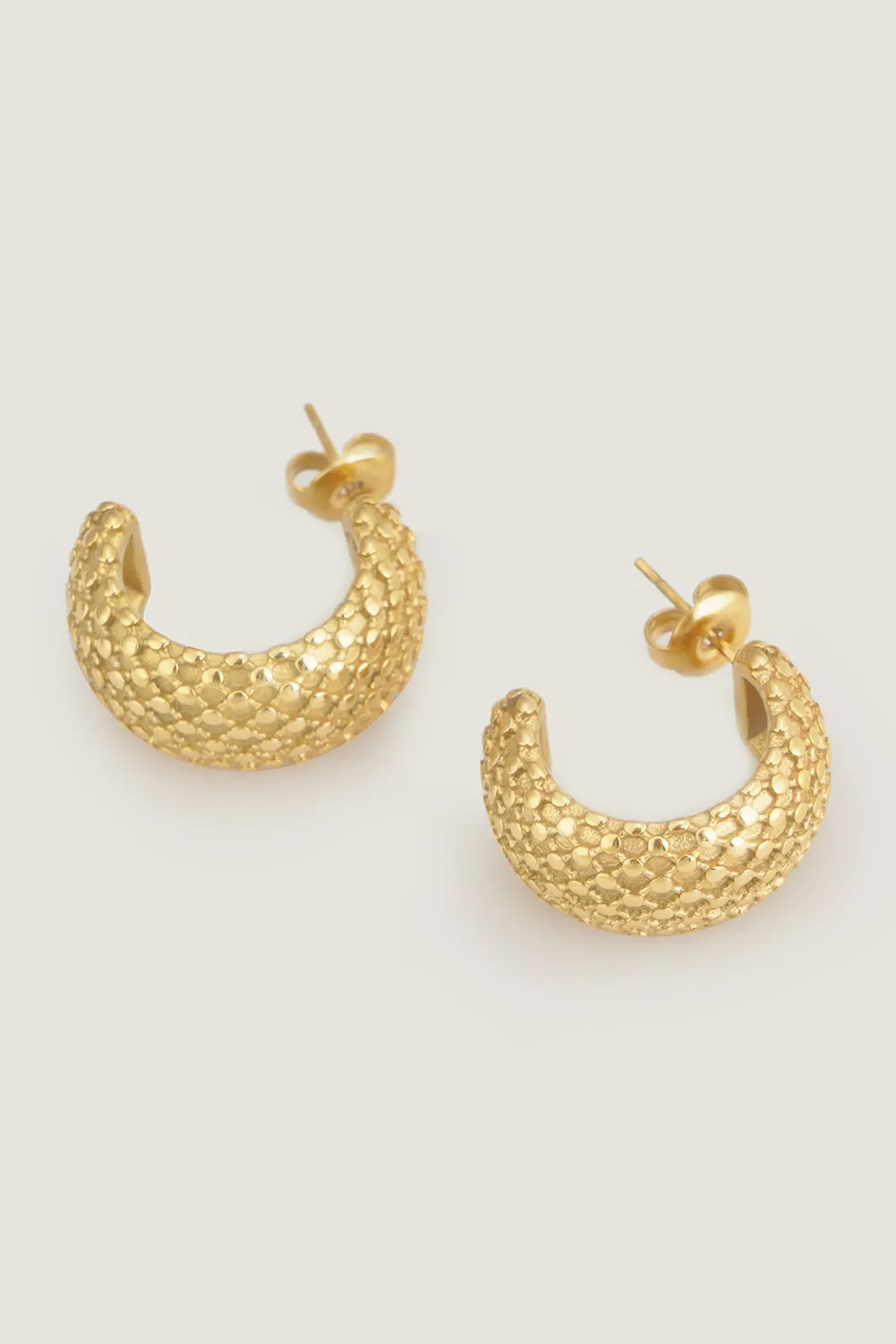 Simple Style C-shaped Mesh Earrings sold by Grace Karin